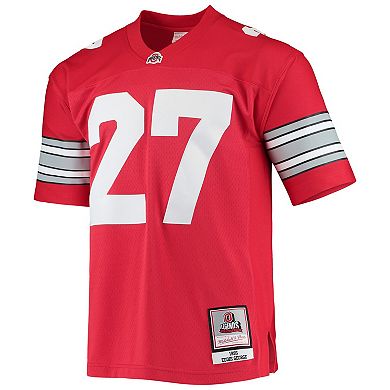 Men's Mitchell & Ness Eddie George Scarlet Ohio State Buckeyes 1995 Authentic Throwback Legacy Jersey