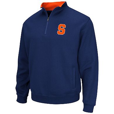 Men's Colosseum Navy Syracuse Orange Tortugas Team Logo Quarter-Zip Jacket