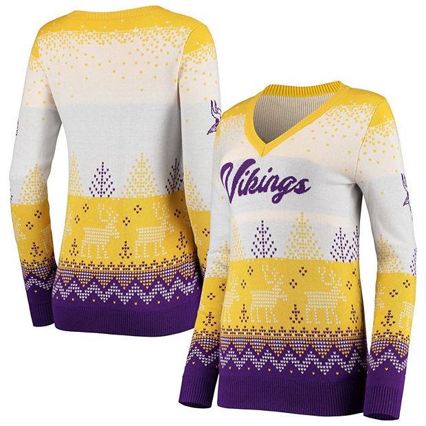 Minnesota Vikings Womens Ugly Pattern Family Holiday Pajamas FOCO