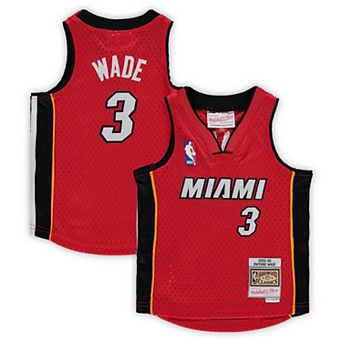 Infant Mitchell & Ness Dwyane Wade Red Miami Heat 2005-06 Hardwood Classics Player Jersey