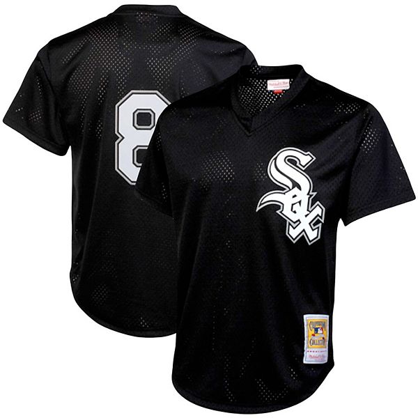 MITCHELL AND NESS BRANDED BASEBALL JERSEY- MENS BLACK