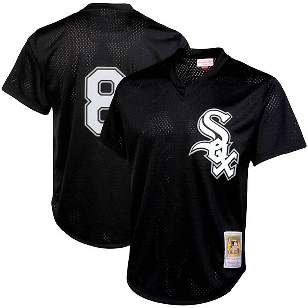 Bo Jackson Chicago White Sox Mitchell & Ness Cooperstown Collection Mesh  Batting Practice Quarter-Zip Jersey - Black