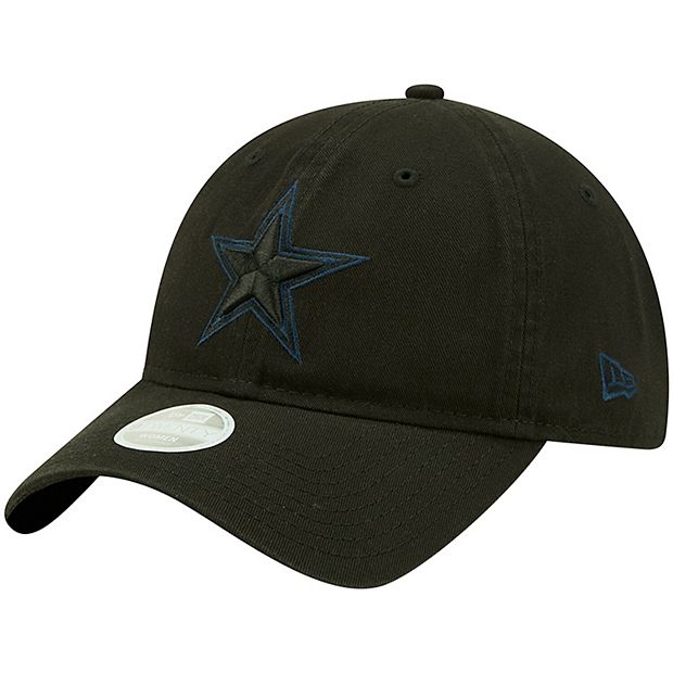 Women's Dallas Cowboys New Era Black Leopard Flect 2 9TWENTY