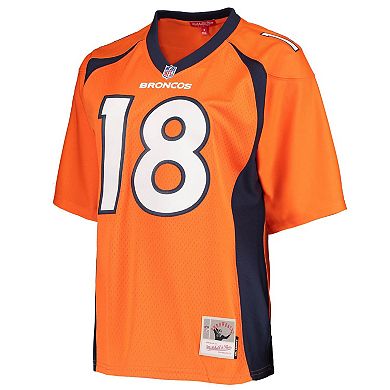 Women's Mitchell & Ness Peyton Manning Orange Denver Broncos Legacy Replica Player Jersey