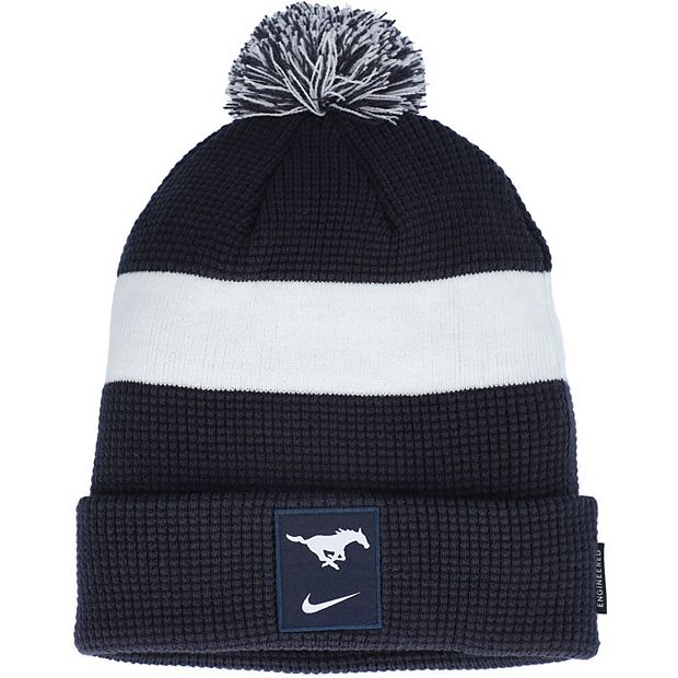 Men's Nike Navy/Royal SMU Mustangs Sideline Team Cuffed Knit Hat