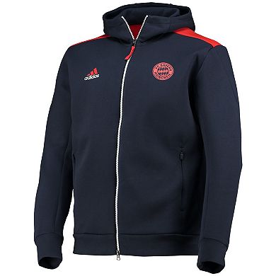 Men's adidas Navy Bayern Munich ZNE AEROREADY Full-Zip Hoodie Jacket