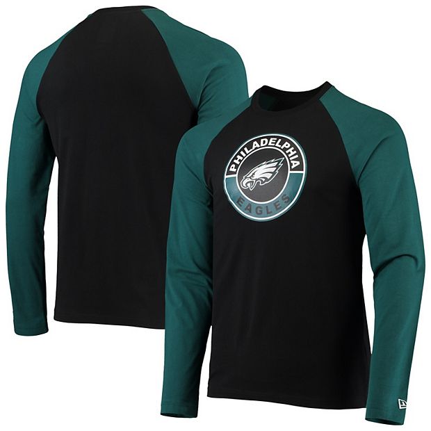 Women's Philadelphia Eagles Nike Midnight Green Fashion 3/4-Sleeve Raglan T- Shirt