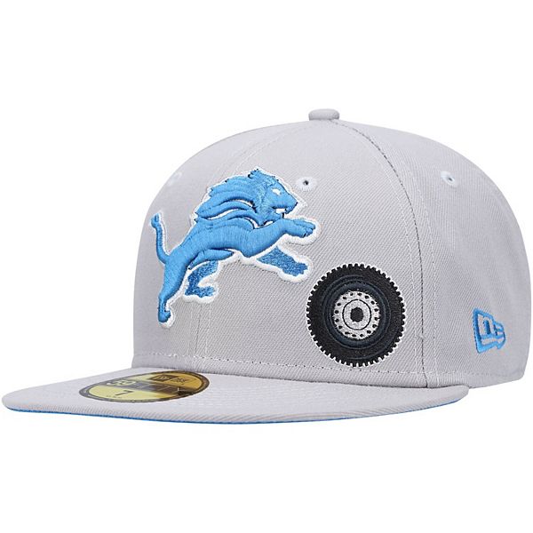 Detroit Lions New Era Distinct Bucket Hat - Gray