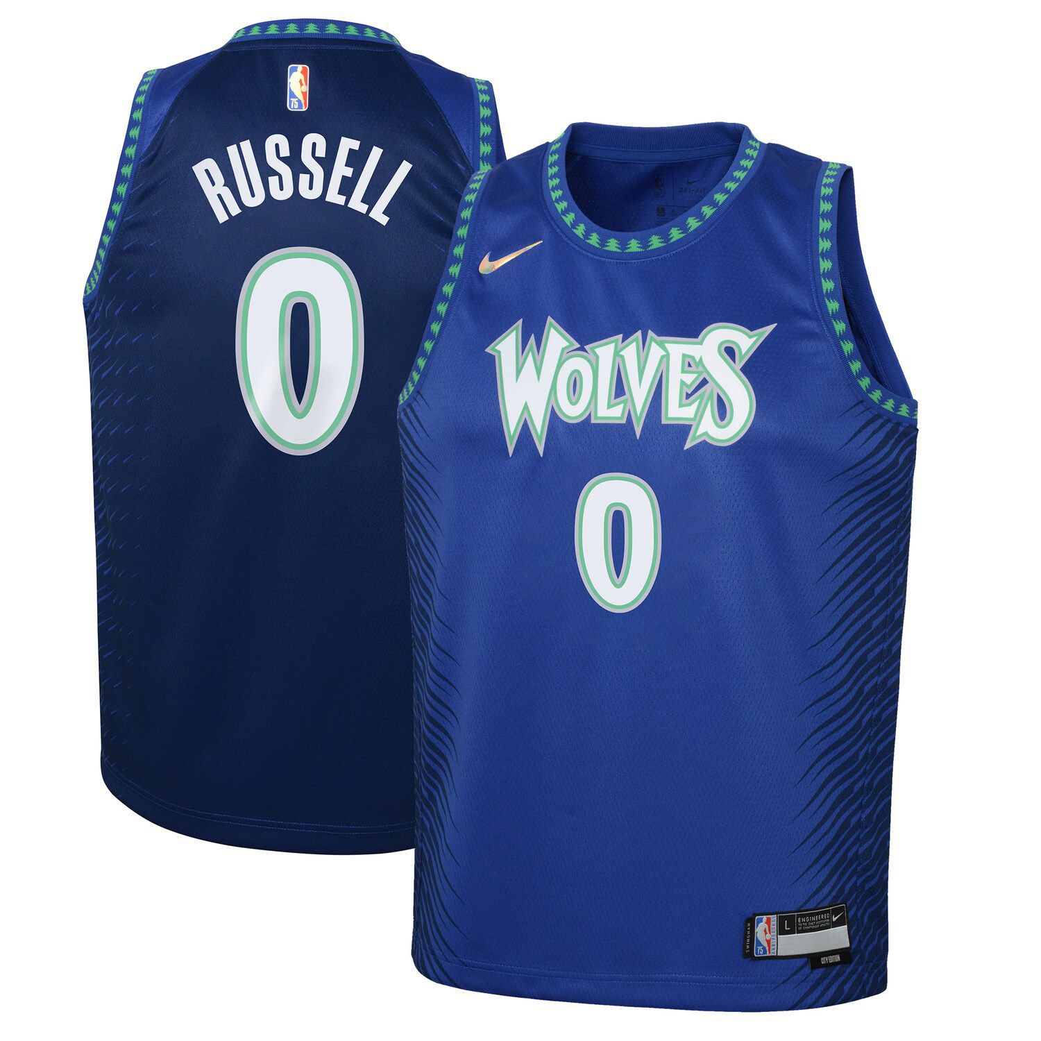 russell timberwolves jersey