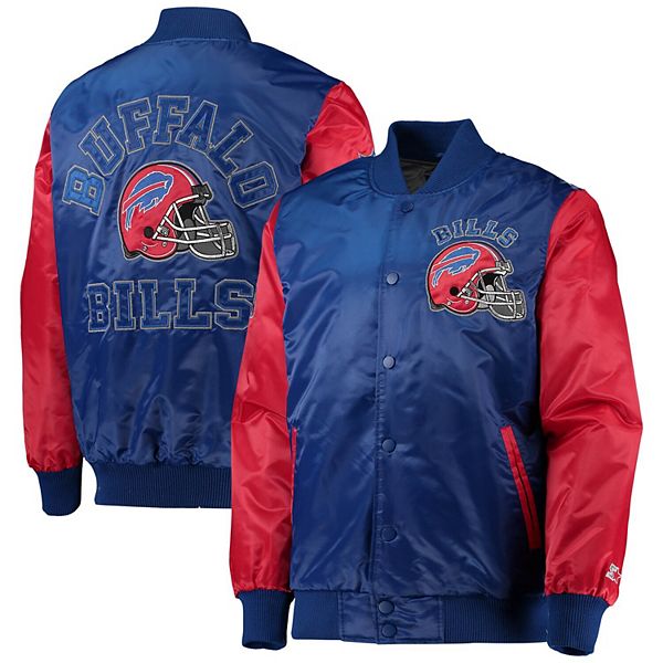 Men's Starter Royal/Red Buffalo Bills Locker Room Throwback Satin