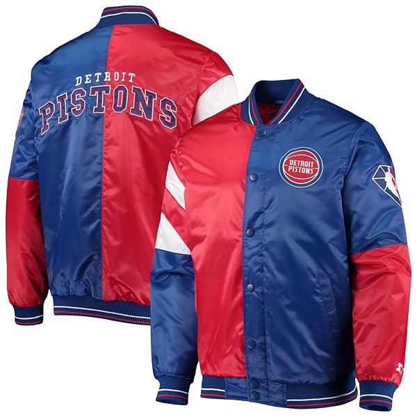 Men's Starter Red/Blue Detroit Pistons 75th Anniversary Leader Color ...