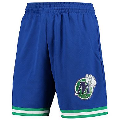 Men's Mitchell & Ness Blue Dallas Mavericks 1998 Hardwood Classics 75th Anniversary Swingman Shorts