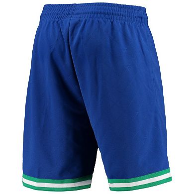 Men's Mitchell & Ness Blue Dallas Mavericks 1998 Hardwood Classics 75th Anniversary Swingman Shorts