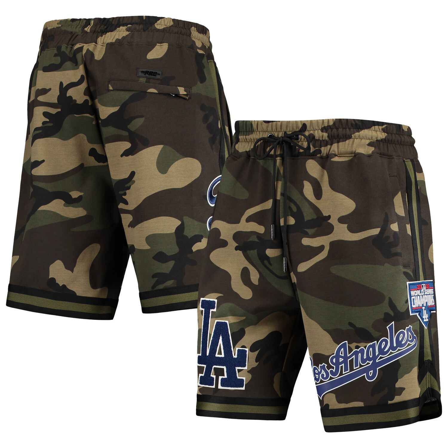 Women's Pro Standard Black Los Angeles Dodgers Classic Velour Lounge Shorts Size: Medium