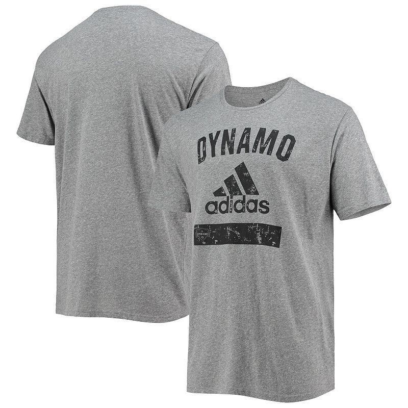 Mens adidas Heathered Gray Houston Dynamo FC Equipment Tri-Blend T-Shirt, 