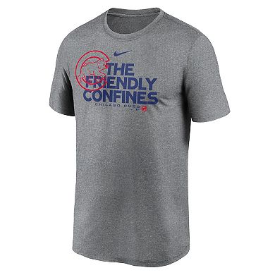 Men's Nike Heathered Charcoal Chicago Cubs Local Rep Legend Performance T-Shirt