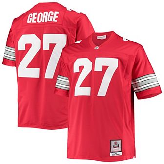 Men's Mitchell & Ness Eddie George Scarlet Ohio State Buckeyes Big & Tall Legacy Alumni Jersey