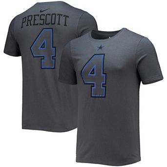 Men's Nike Dak Prescott Black Dallas Cowboys Player Name & Number T-Shirt