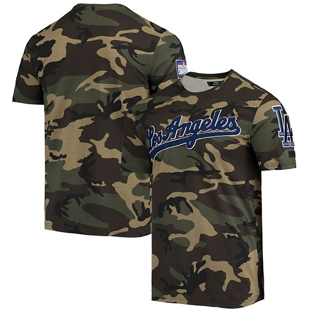 Pro Standard Los Angeles Dodgers Neutral Mens Short Sleeve Shirt (Beige)