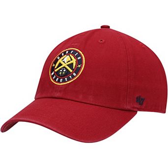 Men's '47 Red Denver Nuggets Team Clean Up Adjustable Hat