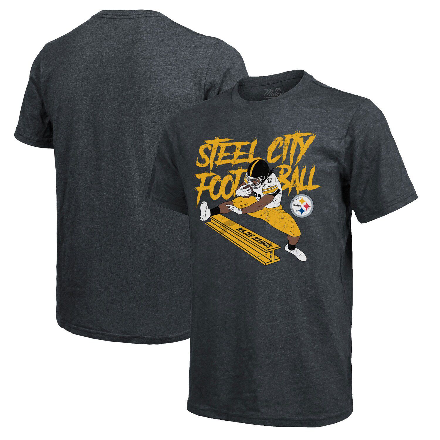 Fanatics Steelers Men's Steel City Football Short Sleeve T-Shirt - XXL