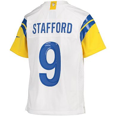 Youth Nike Matthew Stafford White Los Angeles Rams Game Jersey