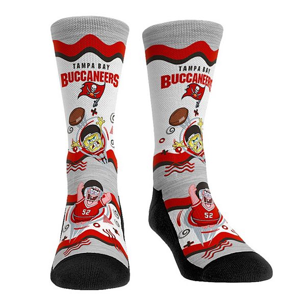 Youth Rock Em Socks Tampa Bay Buccaneers NFL x Nickelodeon Spongebob SquarePants 3-Pack Crew Set Size: Large