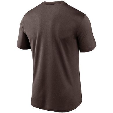 Men's Nike Brown San Diego Padres Wordmark Legend Performance T-Shirt
