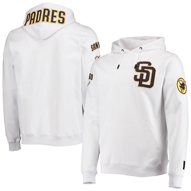 Men's Pro Standard White San Diego Padres Logo Pullover Hoodie