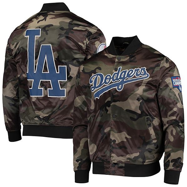 LOS ANGELES DODGERS CAMO AOP SATIN JACKET (CAMO) – Pro Standard