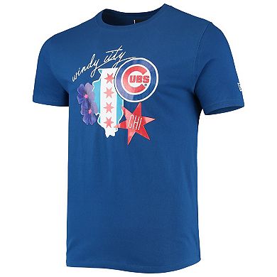 Men's New Era Royal Chicago Cubs City Cluster T-Shirt