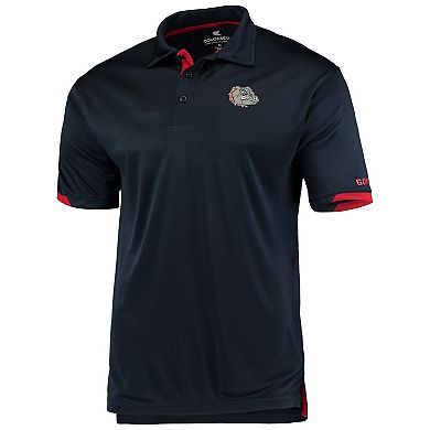 Men's Colosseum Navy Gonzaga Bulldogs Santry Lightweight Polo