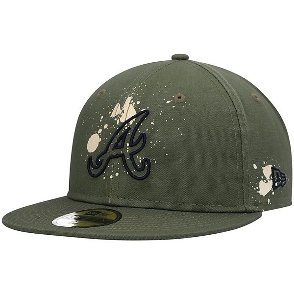 Men's Atlanta Braves New Era Olive/Brown Two-Tone Color Pack 59FIFTY Fitted  Hat