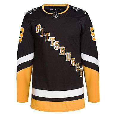 Men's adidas Jake Guentzel Black Pittsburgh Penguins 2021/22 Alternate Primegreen Authentic Pro Player Jersey