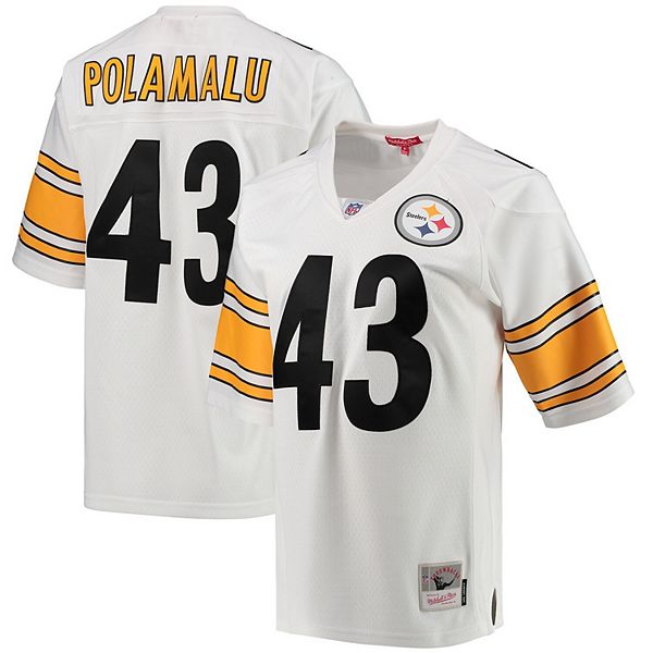 Women's Pittsburgh Steelers Troy Polamalu Mitchell & Ness White