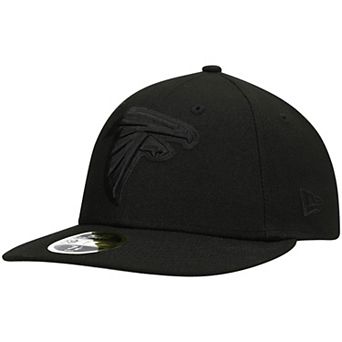Men's New Era Black Atlanta Falcons Black on Black Low Profile 59FIFTY II Fitted Hat