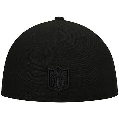 Men's New Era Black Atlanta Falcons Black on Black Low Profile 59FIFTY II Fitted Hat