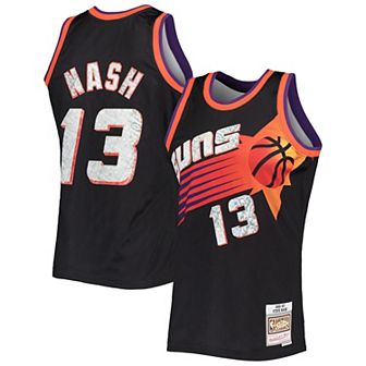 Men's Mitchell & Ness Steve Nash Black Phoenix Suns 1996-97 Hardwood Classics 75th Anniversary Diamond Swingman Jersey