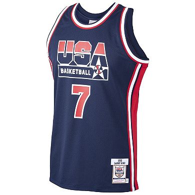 Men's Mitchell & Ness Larry Bird Navy USA Basketball Home 1992 Dream Team Authentic Jersey