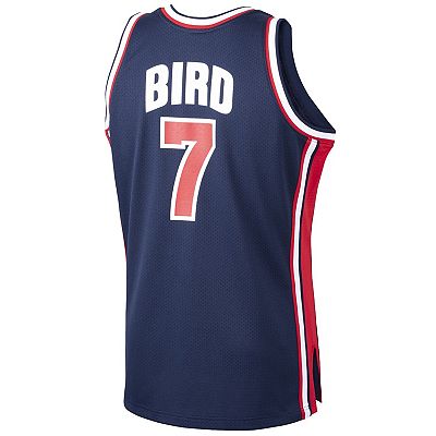 Men's Mitchell & Ness Larry Bird Navy USA Basketball Home 1992