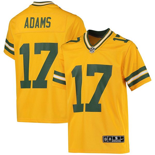 Youth Nike Davante Adams Gold Green Bay Packers Inverted Team Game Jersey