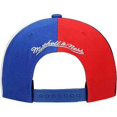 Men's Mitchell & Ness Royal Philadelphia 76ers NBA 75th Anniversary What The? Snapback Hat