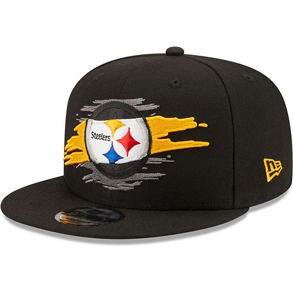 Youth New Era Black Pittsburgh Steelers Tear 9FIFTY Snapback Hat