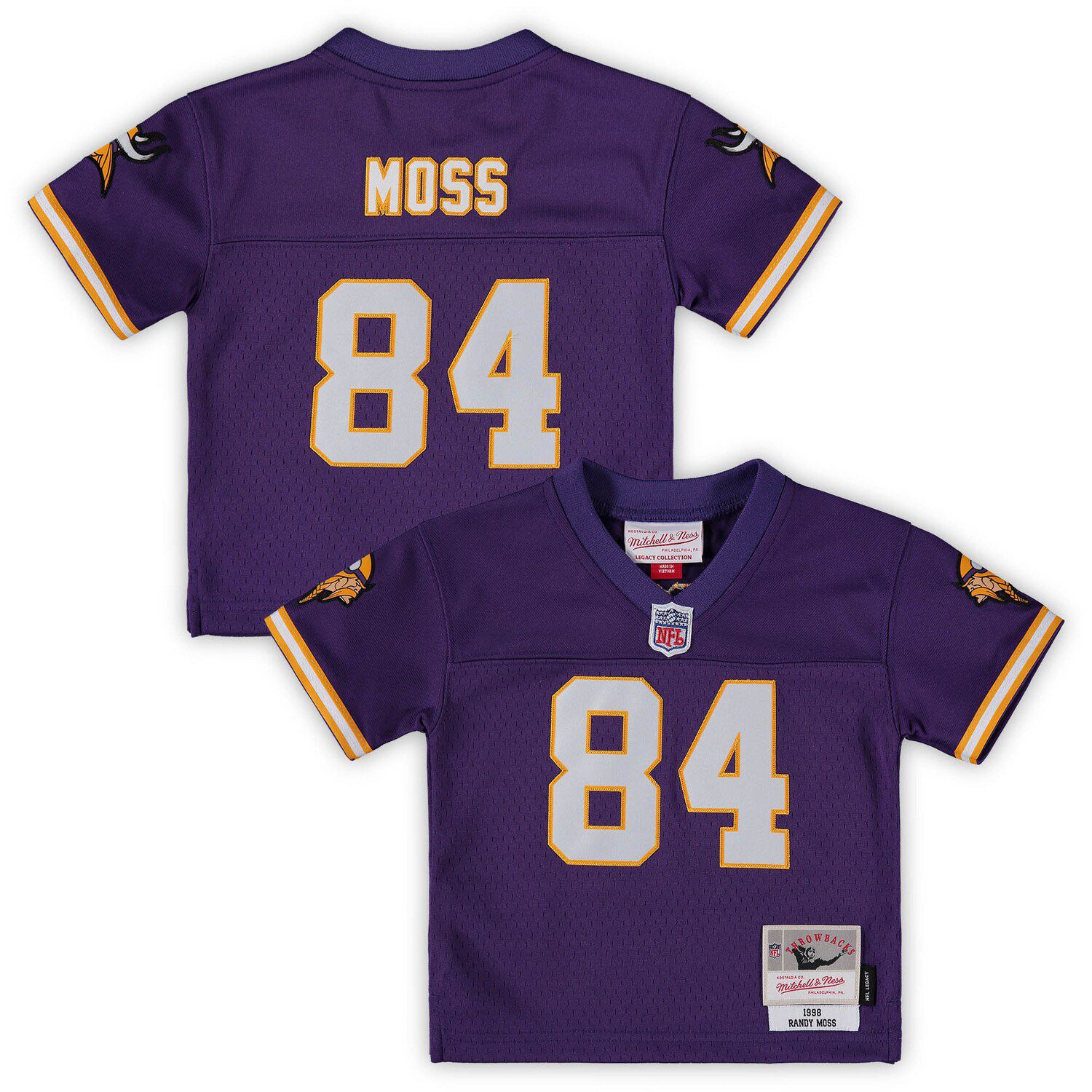 Men's Mitchell & Ness Randy Moss Navy New England Patriots Legacy Replica Jersey