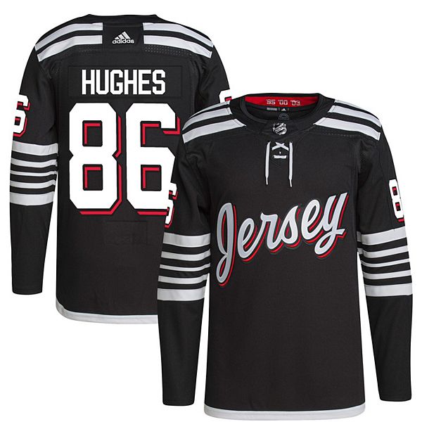 Men's New Jersey Devils Jack Hughes adidas Green 2020/21 Reverse