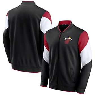 Men's Fanatics Branded Black Miami Heat League Best Performance Full-Zip Jacket