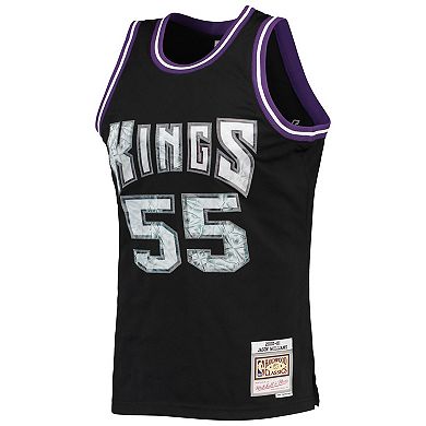 Men's Mitchell & Ness Jason Williams Black Sacramento Kings 1996-97 Hardwood Classics NBA 75th Anniversary Diamond Swingman Jersey