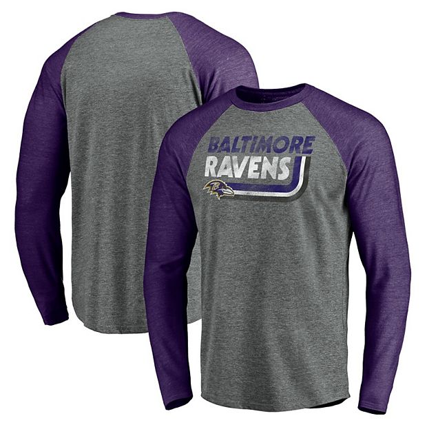 Fanatics Men's Big and Tall Heathered Gray Baltimore Ravens