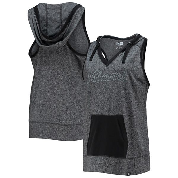 Lids Miami Marlins 5th & Ocean by New Era Women's South Hoodie Tank Top -  Heathered Gray