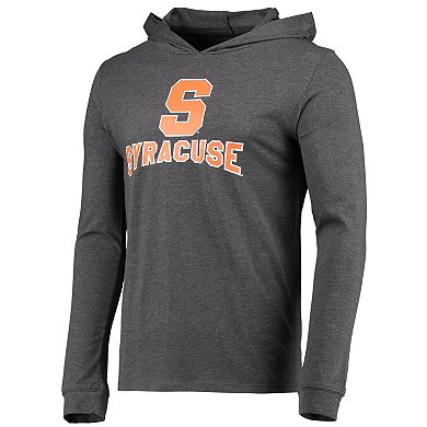 Men's Concepts Sport Orange/Heather Charcoal Syracuse Orange Meter Long Sleeve Hoodie T-Shirt & Jogger Pajama Set